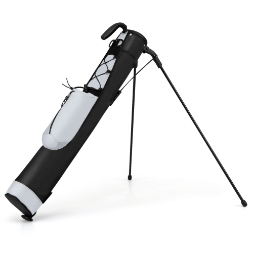 Gymax Lightweight Golf Stand Bag Par 3 & Executive Courses Carry Bag Shoulder Strap