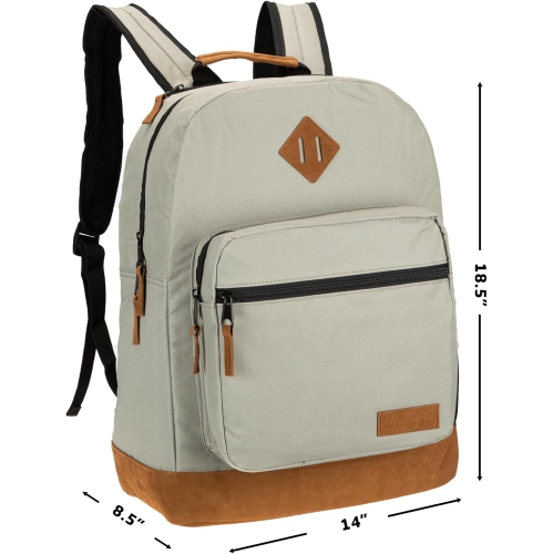 Yellowstone Sturdy Backpack for Travel Water Resistant Casual Daypack for Laptop Notebook, Sgg, 15.6 inches