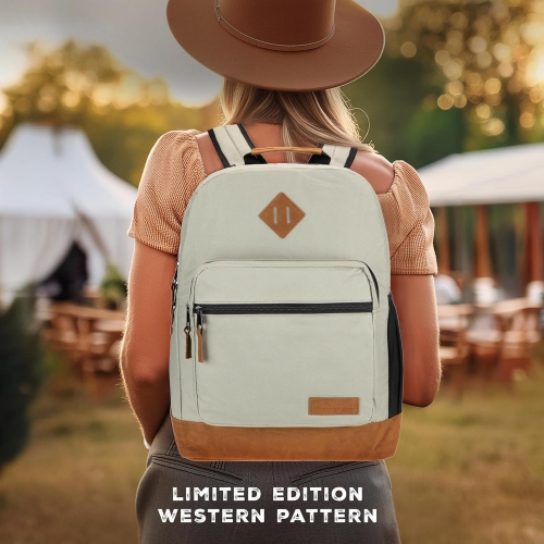 Yellowstone Sturdy Backpack for Travel Water Resistant Casual Daypack for Laptop Notebook, Sgg, 15.6 inches