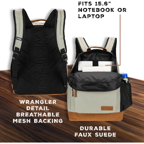 Yellowstone Sturdy Backpack for Travel Water Resistant Casual Daypack for Laptop Notebook, Sgg, 15.6 inches