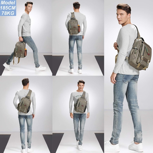 Sling Bags Chest Shoulder Backpacks, 13.3'' Laptop Backpack Crossbody Messenger Bag Travel Outdoor Men Women