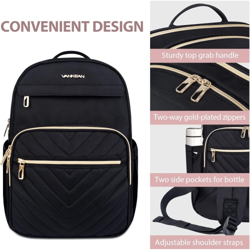 Laptop Backpack for Women Men Work Laptop Bag Fashion with USB Port, Daypacks for College, Business