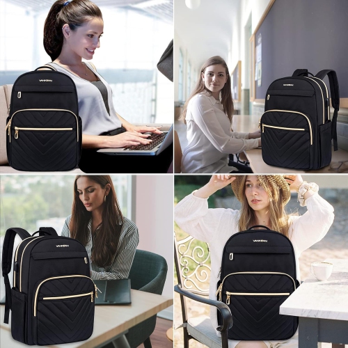 Laptop Backpack for Women Men Work Laptop Bag Fashion with USB Port, Daypacks for College, Business