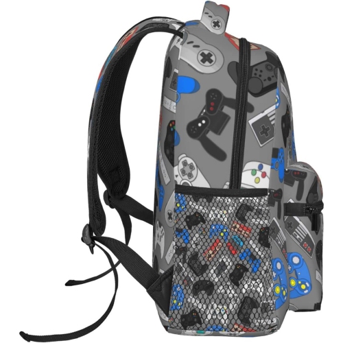 Backpack School Bag For Students Teens Men Women Laptop Backpacks Travel Daypack Bag With Multiple Pockets, Video Game#02, One Size, Daypack Backpacks