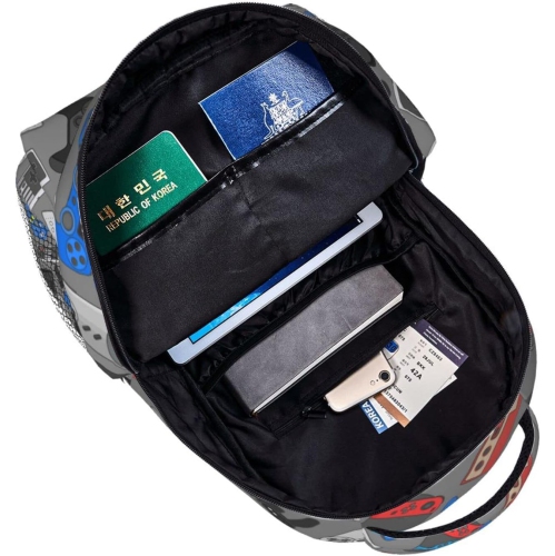 Backpack School Bag For Students Teens Men Women Laptop Backpacks Travel Daypack Bag With Multiple Pockets, Video Game#02, One Size, Daypack Backpacks