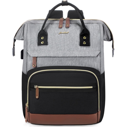 Laptop Backpack for Women Bag - 15.6 Inch Work Business Backpacks Purse with USB Port Large Capacity Nurse Bag Backbag, Waterproof Casual Daypack for