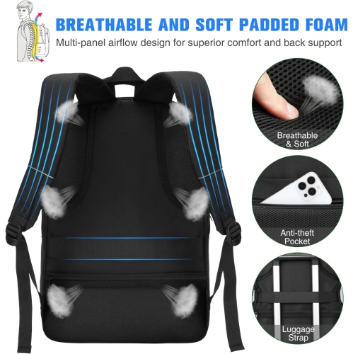 Laptop Backpack,School Backpack Large Bookbag with USB for High School College Students Office Business,Waterproof