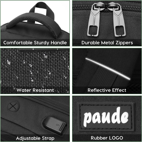 Laptop Backpack,School Backpack Large Bookbag with USB for High School College Students Office Business,Waterproof