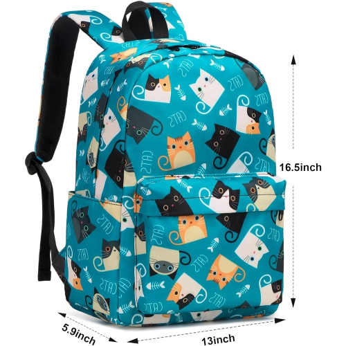 Cat Backpack for Girls Women, Teens School Bags Bookbags Ladies Laptop Backpacks