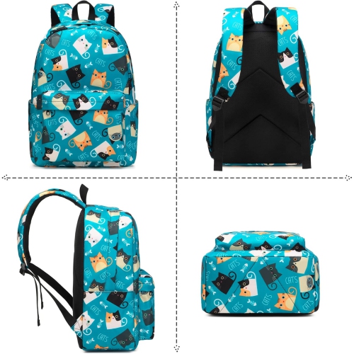 Cat Backpack for Girls Women, Teens School Bags Bookbags Ladies Laptop Backpacks