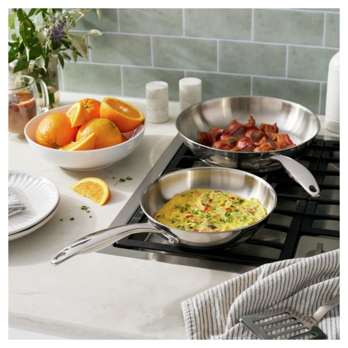 HENCKELS Aragon 2 Piece Stainless Steel Fry Pan Set