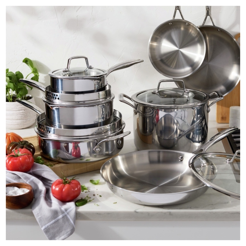 HENCKELS Legacy 12 Piece Stainless Steel Cookware Set