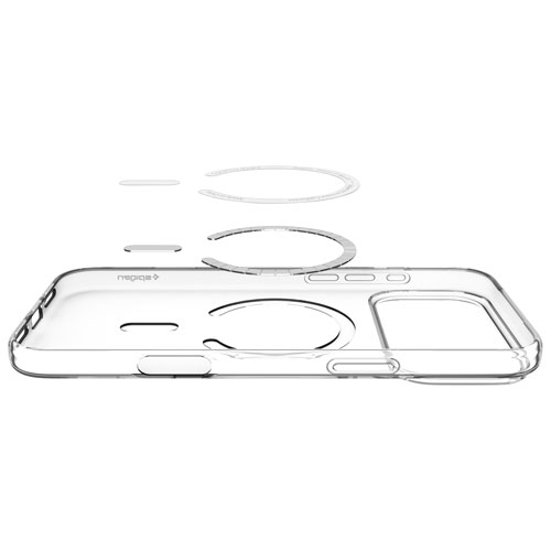 Étui rigide ajusté Crystal Flex MagFit de Spigen pour iPhone 17 Pro Max - Transparent