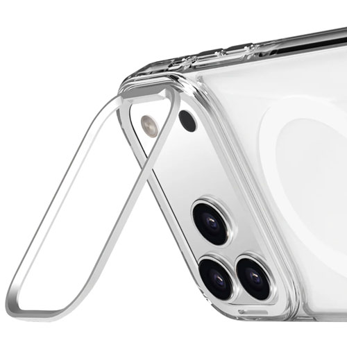 LOGiiX Air Guard Classic Case with MagSafe & Kickstand for iPhone 17 Pro Max - Clear/White
