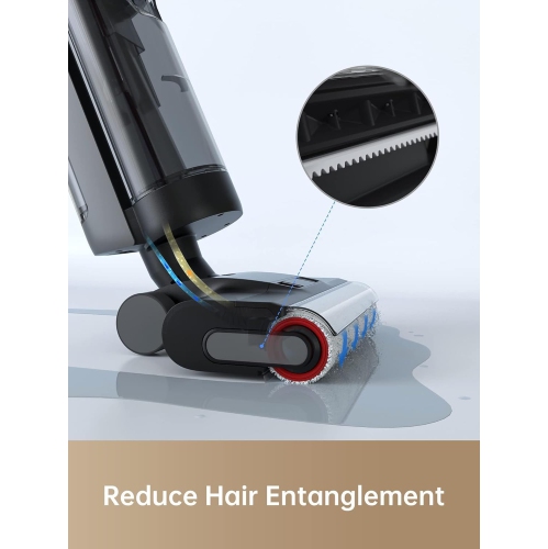 Dreame H12 Pro Mop Vacuum Combo for Hard Floors, Floor Washer with Smart Dirt Sensor, One-Step Edge to Edge Cleaning with Hot Air Drying,