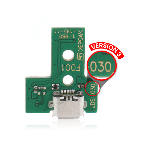 Micro USB Charging Port Board With 12-Pin Flex Cable for PlayStation 4 Controllers