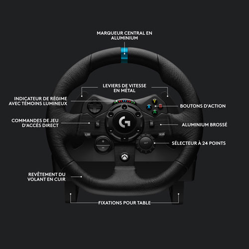 Logitech G923 Racing Wheel & Pedals with Driving Force Shifter for Xbox Series X|S and Xbox One