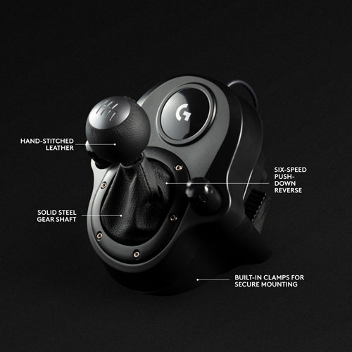 Volant de course et pédales G923 de Logitech avec levier de vitesse Driving Force pour Xbox Series X|S et Xbox One