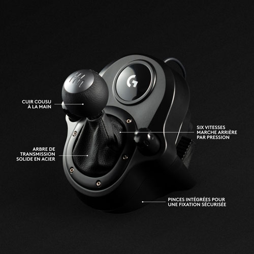 Volant de course et pédales G923 de Logitech avec levier de vitesse Driving Force pour Xbox Series X|S et Xbox One