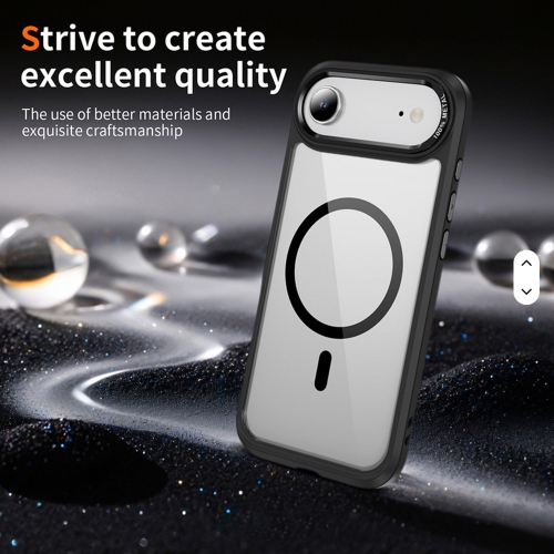 [CS] Transparent Hard PC Hybrid Magnetic MagSafe Case Cover for iPhone 17 Air, Rose Gold