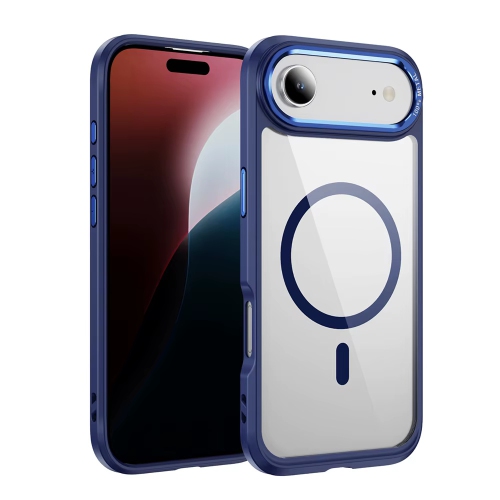 [CS] Étui transparent pour iPhone 17 Air avec MagSafe hybride pour PC rigide transparent, bleu marine