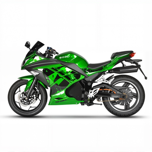 Emmo Zone MAX Electric Bike - E Bike Motorcycle - 84V30Ah Lithium - 85km Range - Full Size Sports eBike - Green