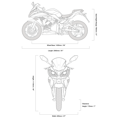 Emmo Zone MAX E Bike - Motorcycle Style eBike - 84V50Ah Lithium - 105km Long Range - Green - QS Motor
