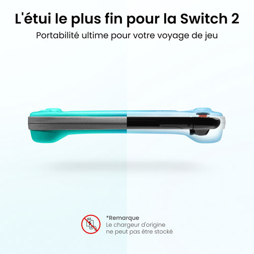 Étui mince Fancy Case-G05 de Tomtoc pour Nintendo Switch 2 - Bleu océan