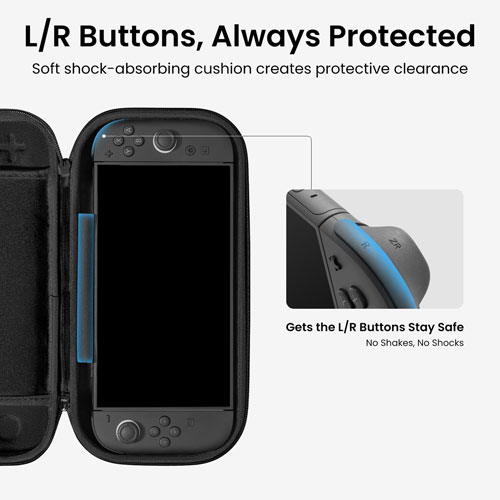 Étui mince Fancy Case-G05 de Tomtoc pour Nintendo Switch 2 - Bleu océan