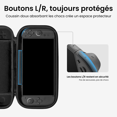 Étui mince Fancy Case-G05 de Tomtoc pour Nintendo Switch 2 - Bleu océan