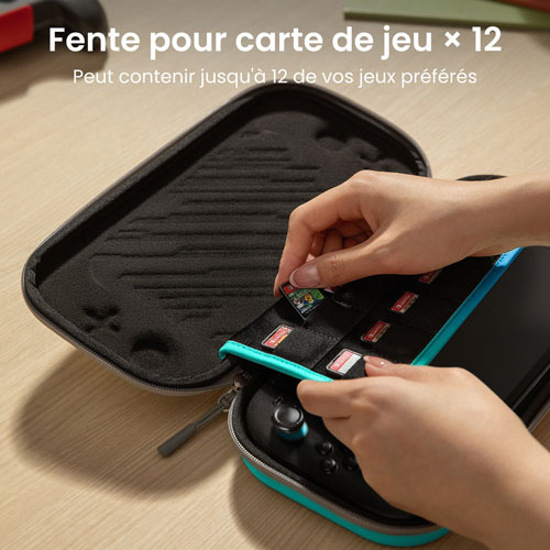 Étui mince Fancy Case-G05 de Tomtoc pour Nintendo Switch 2 - Bleu océan