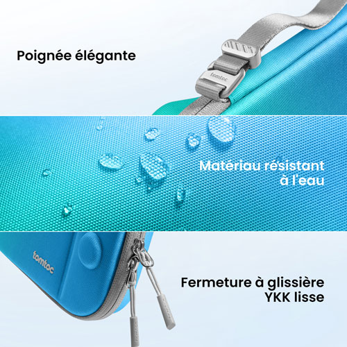 Étui mince Fancy Case-G05 de Tomtoc pour Nintendo Switch 2 - Bleu océan
