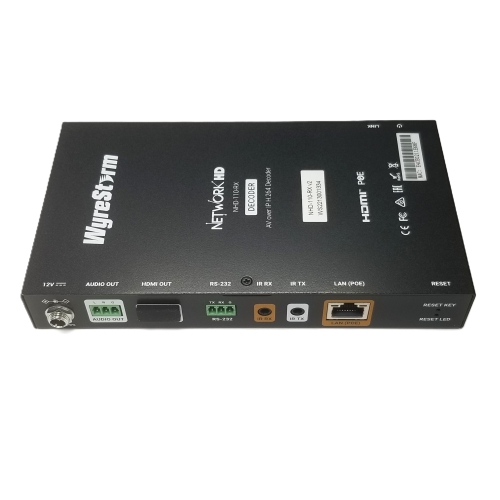 Décodeur WyreStorm HD 1080p à faible bande passante H.264/H.265 AV sur IP NHD-110-RX-V2, remis à neuf