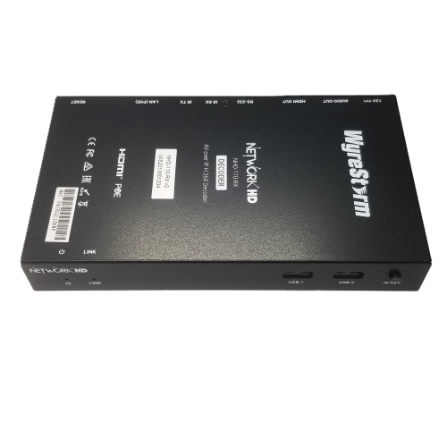 Décodeur WyreStorm HD 1080p à faible bande passante H.264/H.265 AV sur IP NHD-110-RX-V2, remis à neuf