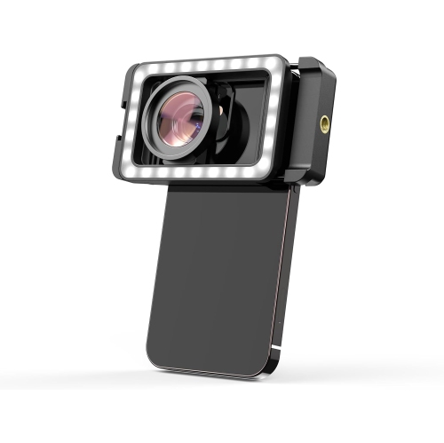 APEXEL 15X Macro Lens for iPhone with LED Fill Light, Samsung, Android Phone, with Universal Lens Clip Attachment