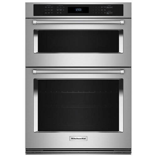 Open Box - Kitchenaid 30" 6.4 Cu. Ft. Combination True Convection Electric Wall Oven -SS - Scratch & Dent