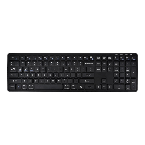 2.4G USB-C Wireless Keyboard Ultra Slim Full Size Keyboard Keypad