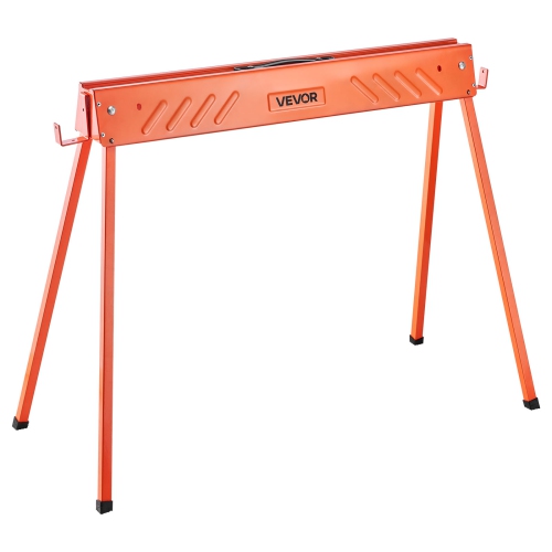 VEVOR 2 Pack Saw Horses, Folding Work Horses, 660 lbs Load Capacity Sawhorse with Heavy Duty Legs, All-Metal Portable Saw Horse with Non-Slip Foot