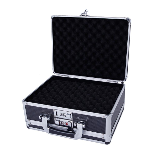Karl Home Aluminum Framed Gun Carry Case Handgun Pistol Hard Box Gun Storage Case Bag