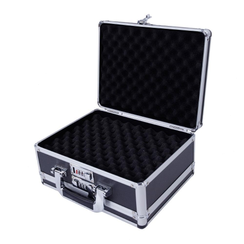 Karl Home Aluminum Framed Gun Carry Case Handgun Pistol Hard Box Gun Storage Case Bag