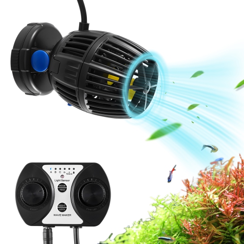 VEVOR 40W, 3963 GPH Aquarium Wave Maker,Quiet and Strong DC Powerhead, Adjustable Fish Tank Circulation Pump with Controller, Strong Magnetic Base,