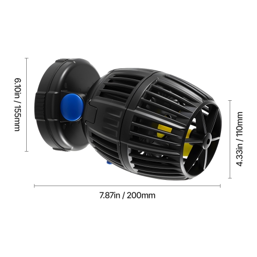VEVOR 40W, 3963 GPH Aquarium Wave Maker,Quiet and Strong DC Powerhead, Adjustable Fish Tank Circulation Pump with Controller, Strong Magnetic Base,