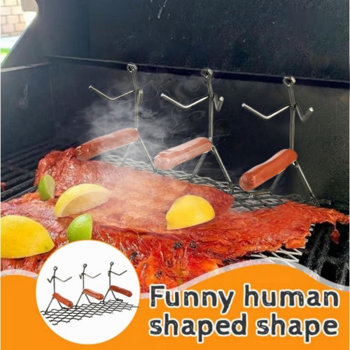 Metal Hot Dog Grill, Sausage Grill, Creative Barbecue Grill Suitable for Outdoor Travel, Camping