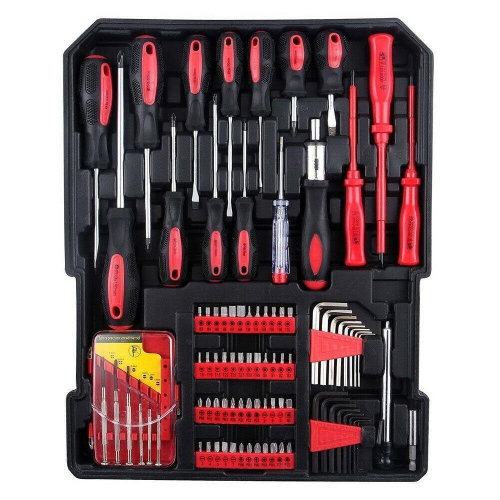 Karl Home 799 PCS Tool Set Mechanics Tool Kit Wrenches Socket w/Trolley Case Box Organize