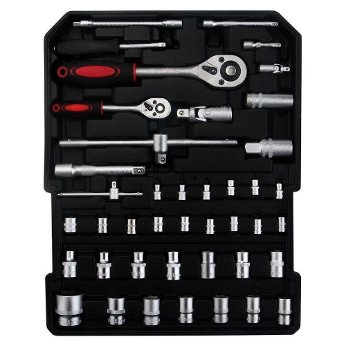 Karl Home 799 PCS Tool Set Mechanics Tool Kit Wrenches Socket w/Trolley Case Box Organize