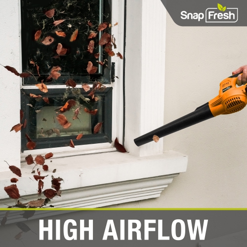 Souffleuse à feuilles sans fil 20 V SnapFresh, batterie 2,0 Ah et chargeur pour jardin de pelouse