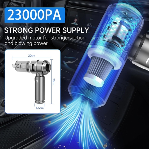 NIERBO Handheld Mini Vacuum Cordless, 23000PA Powerful Suction USB Rechargeable Portable Car Vacuum Cleaner Car Cleaner for Pet Hair, Car, Home,