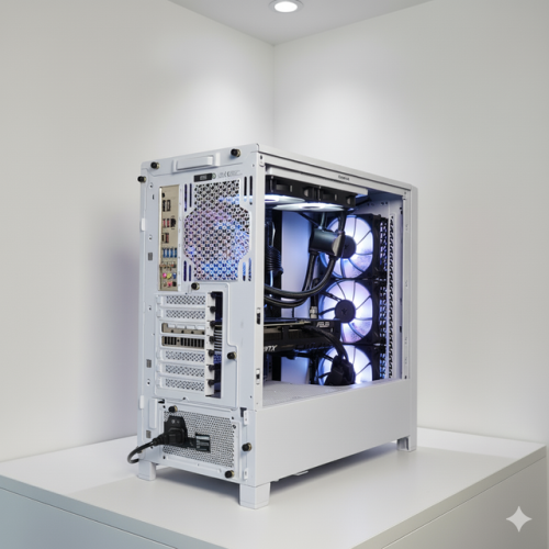 Advanced Gaming PC – RX 9070 XT | AMD Ryzen 7 9700X | 64 GB DDR5-5600 | 2 TB SSD | Wi‑Fi | Xbox Game Pass - White