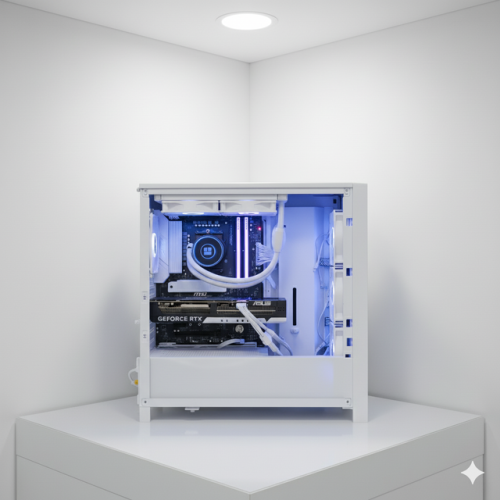 Advanced Pro Gaming PC – RX 9070 XT | AMD Ryzen 7 9800X3D | 32 GB DDR5-5600 | 2 TB SSD | Wi‑Fi | Xbox Game Pass - White