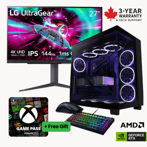 5-in-1 Supreme Pro Gaming Bundle – NVIDIA GeForce RTX 5080 4K Monitor, Mouse, Keyboard, Headset | AMD Ryzen 9 9950X3D | 32 GB DDR5-5600 | 1 TB SSD -